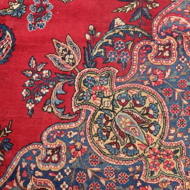 Vintage Kerman Laver Rug For Sale - Image 6 of 10
