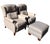 Elevate your living space with this exquisite pair of Recliners & matching ottoman Handcrafted by skilled artisans, these...