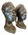 Mid-Century Modern African Busts, 1960s, Set of 2 For Sale