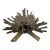 19th Century Bronze Cherub Head With Radiating Sunburst Halo, Ecclesiastical Fragment For Sale