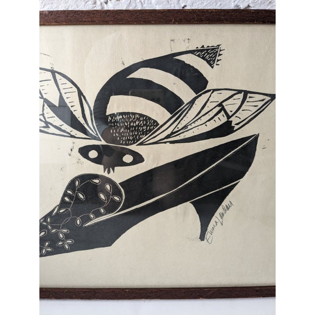 Mid 20th Century Vintage Framed and Signed Edward Landon Serigraph on Paper For Sale - Image 5 of 11