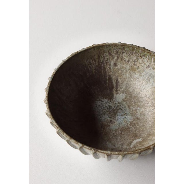 Large Art Deco Stoneware No. 189 Bowl by Arne Bang, Denmark, 1930s For Sale - Image 11 of 16