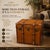 Bring timeless English character into your home with this handmade leather storage trunk, designed as both a functional...