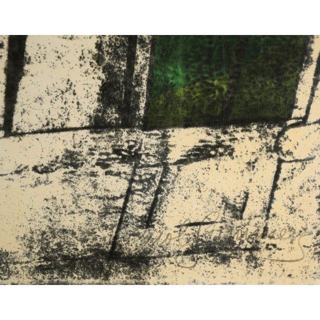 1980s "Casa Marquez" Original Woodblock Print, Signed and Numbered 93/100 by Carol Summers For Sale - Image 5 of 7
