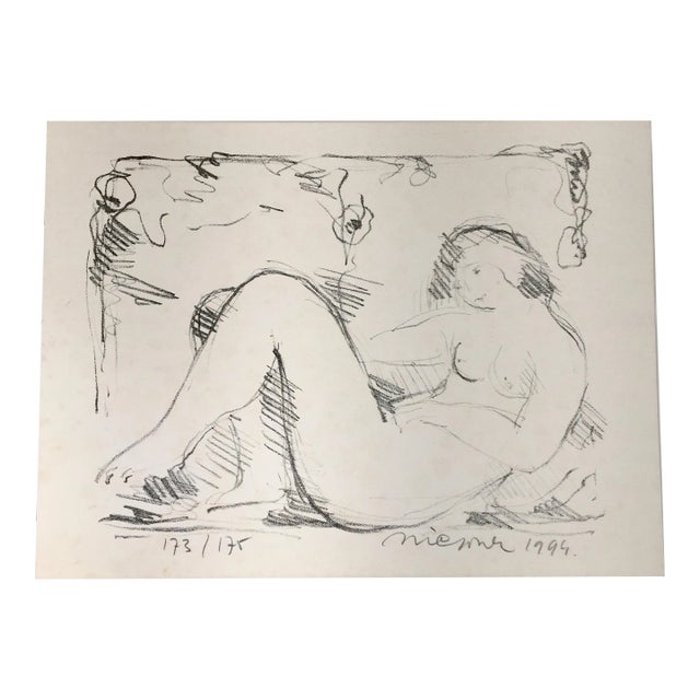 1994 Lithograph “Marina” by Dutch Artist Nic Jonk - For Sale