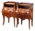 Pair of Early 20th Century French Louis XV Bombé Mahogany Bedside Tables For Sale