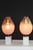Pair of Unusual Barovier and Toso influence lamps. Sculptural pieces consisting of marble. Hand blown globe. Carved...