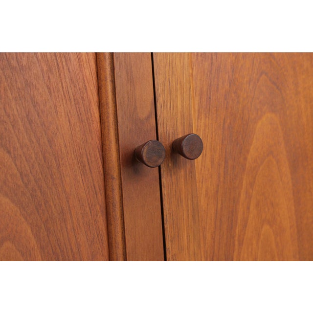 Lane Walnut Mid Century Modern Gentlemens Chest Armoire For Sale - Image 15 of 18