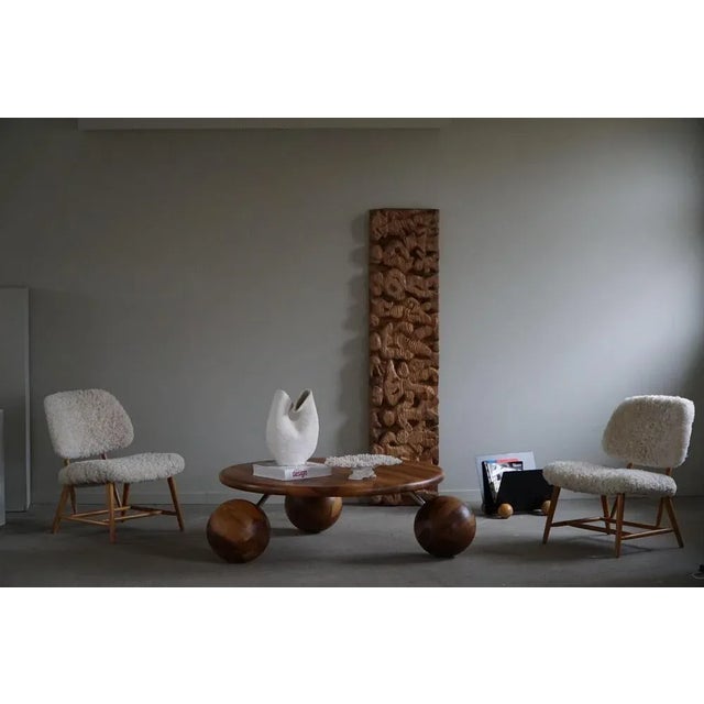 Danish Hand Carved Wooden Sculpture, 1970s For Sale - Image 4 of 11