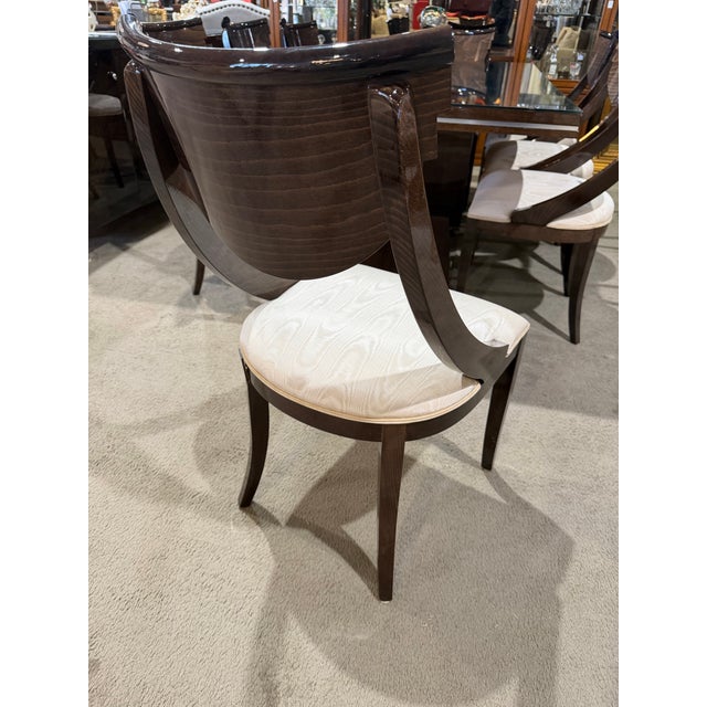 Wood Pietro Costantini Dark Laquer Dining Set For Sale - Image 7 of 9