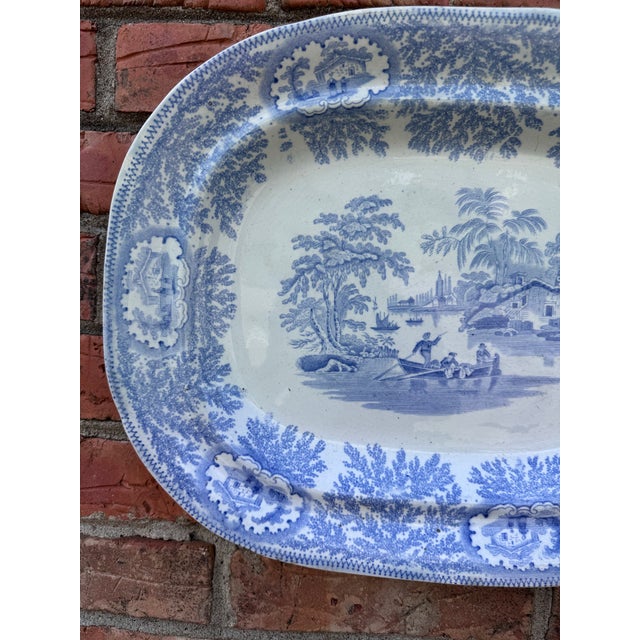 English Transferware Platter For Sale - Image 4 of 5