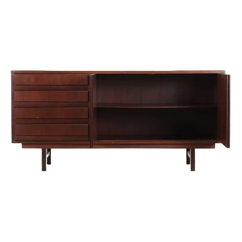 Vintage Sideboard in Exotic Wood Veneer, 1960s For Sale