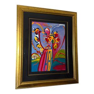 Peter Max "Angel With Heart" Serigraph Numbered and Signed