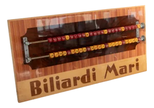 Vintage Italian Billiard Scoreboard by Biliardi Mari, 1980s