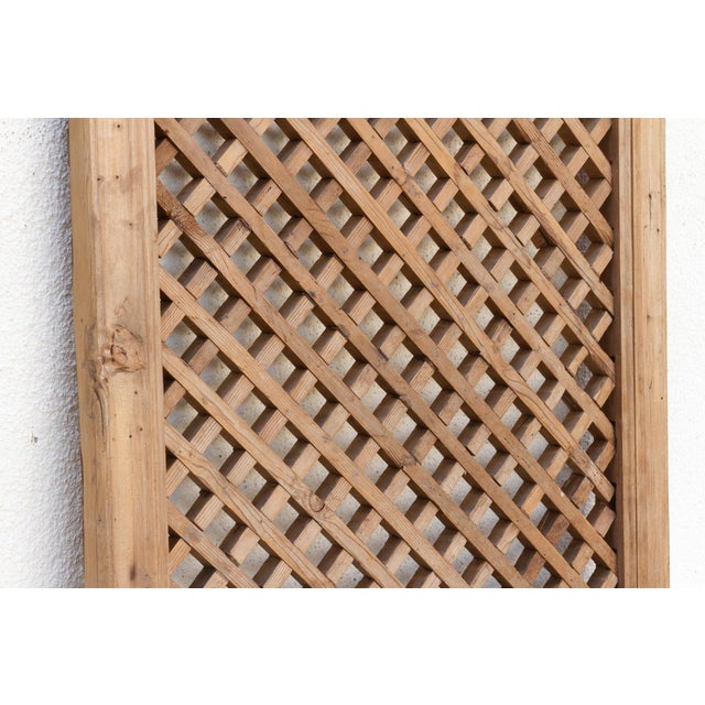 19th Century The Classic Grid, Antique Lattice Screen For Sale - Image 5 of 7
