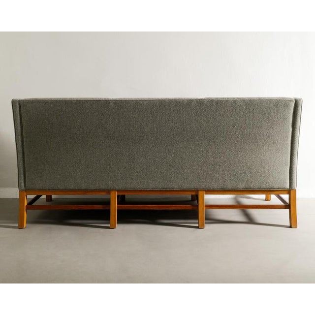 Wood Danish Wooden Mid-Century Three Seater Pine Sofa attributed to Kaare Klint, 1960s For Sale - Image 7 of 8