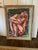 Abstract Female Nude Painting by Emanuel Romano. Mixed Media on Artist Board consisting of Oils ,Gouache and...