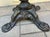Early 1900s Antique Heavy Cast Iron Bar Stools Barley Twist- A Pair For Sale - Image 13 of 14