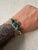 Lovely vintage Sterling Silver and Malachite bracelet.