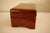 Leather Chinese Box With Brass Hardware and Black Silk Lining For Sale - Image 4 of 12