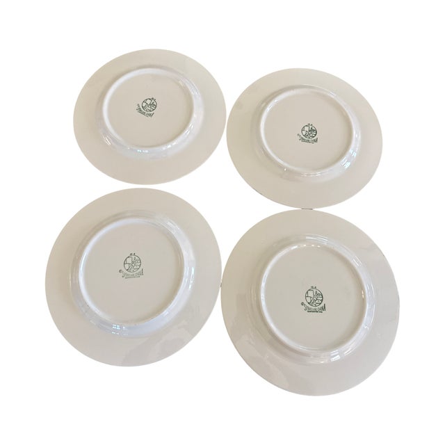 Syracuse China 1960s Syracuse China "High Modern" Hospitality Dinner Plates - Set of 4 For Sale - Image 4 of 5