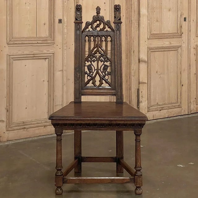19th Century French Gothic Revival Chair For Sale - Image 13 of 13