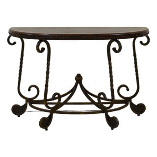 Signature Design "Ashley" Tuscan Style Demilune Entry/Console Table For Sale