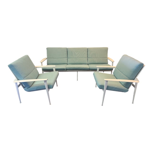 Outdoor Patio Set by Brown Jordan/Set of 3 For Sale