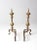 Bring timeless style to your hearth with this pair of antique brass andirons. Featuring classically inspired baluster...