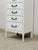 White Mid 20th Century Henry Link Style Lingerie Chest Hollywood Regency Vintage Tall Dresser For Sale - Image 8 of 14