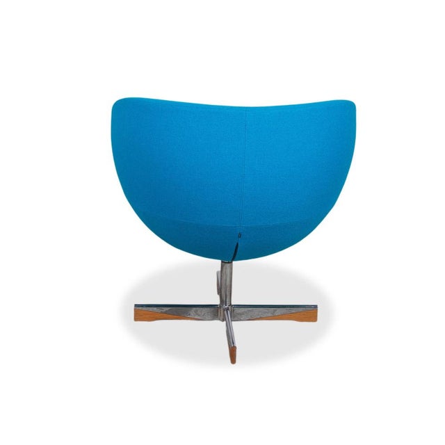 Planet Swivel Armchairs in Blue Fabric from Varier, Set of 2 For Sale - Image 14 of 17