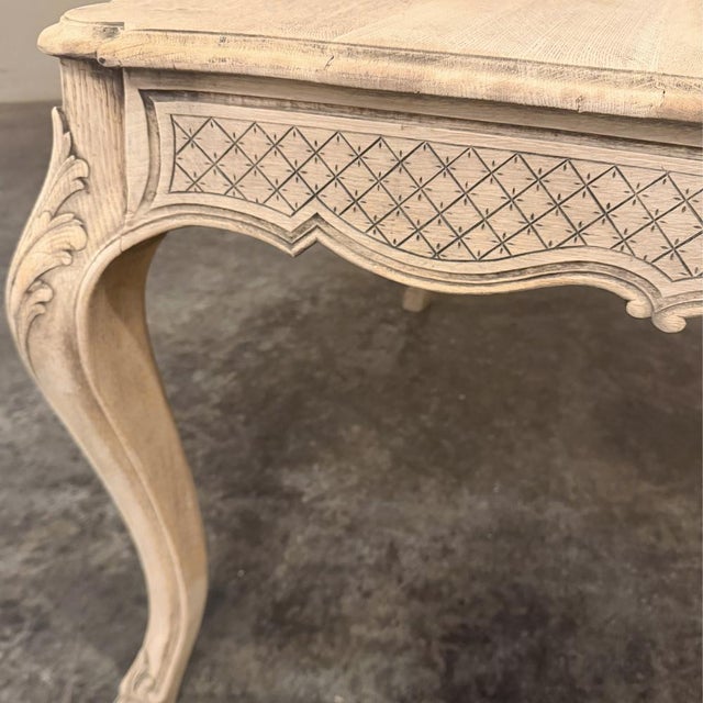 Country French Liègeois Régence Style Stripped Oak Writing Table For Sale - Image 17 of 18