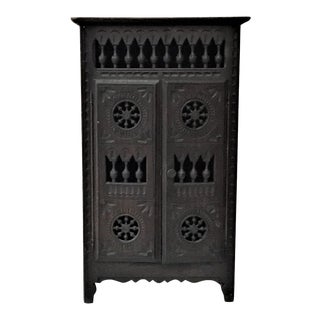 1920 Vintage French Miniature Brittany Armoire For Sale