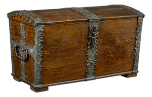 Baroque Revival Oak Dome Top Chest, 1840s