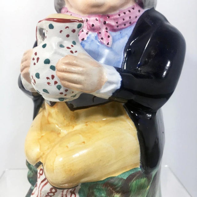 Ceramic 18th Century Drunken Toby Jar - Circa 1770 For Sale - Image 7 of 10