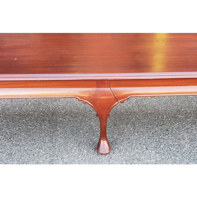 Bench Made Mahogany Queen Anne Style Low Long Hallway Bedroom Bench