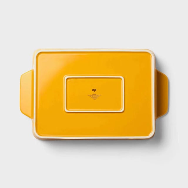 Modern 2pc Stoneware Rectangle Baking Dish Set W/ Removable Silicone Mat – Tabitha Brown Kitchen Bakeware For Sale - Image 3 of 5