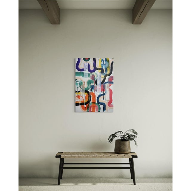 Contemporary Sumit Mehndiratta, Composition No. 467, Acrylic on Canvas For Sale - Image 3 of 4