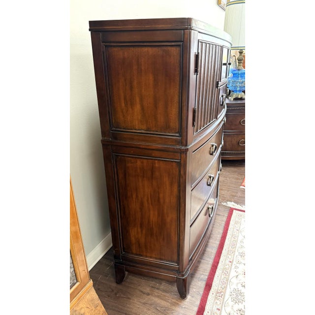 Universal Furniture Transitional Burled-Finish Gentleman’s Chest For Sale In Raleigh - Image 6 of 13
