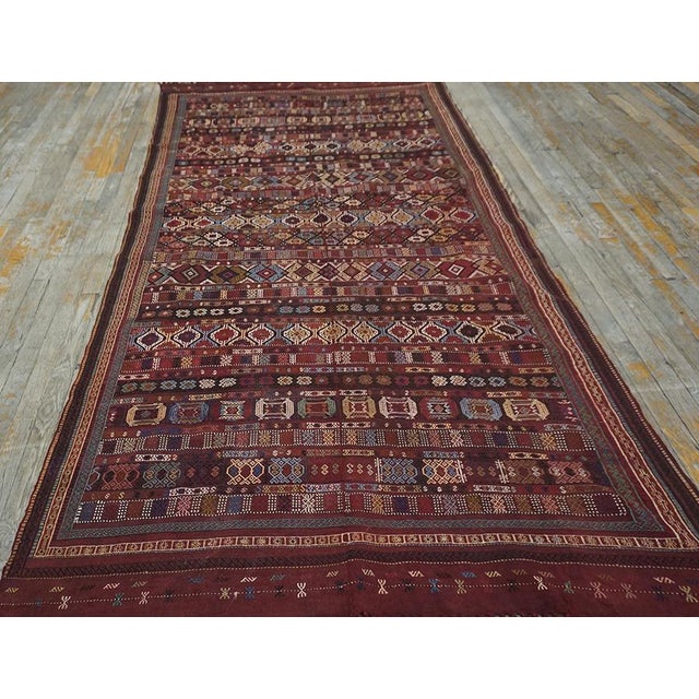 19th Century Caucasian Silk & Wool Verneh Flat-Weave Carpet 4' 6"x 9' 4" Caucasian This is the general heading for all...