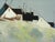 Mid-Century Modern 'Cliffside Houses' Swedish Original Coastal Landscape Oil Painting, Framed For Sale - Image 12 of 13