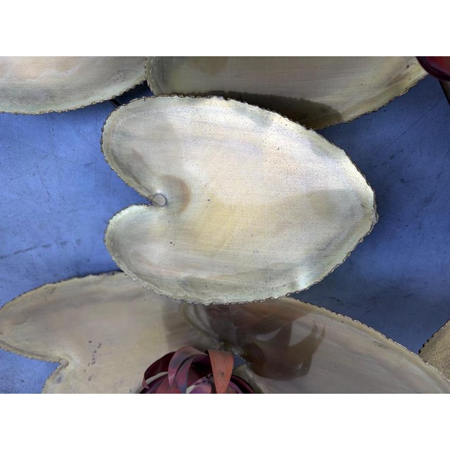 Floral Wall Sculpture by Daniel Dhaeseleer, 1970s For Sale - Image 6 of 10