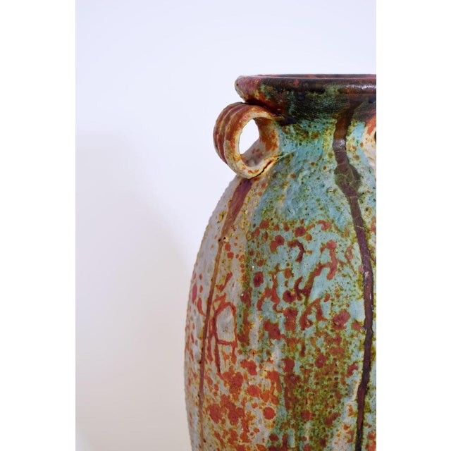 Ceramic Vase with Two Handles, 1970s For Sale - Image 4 of 5
