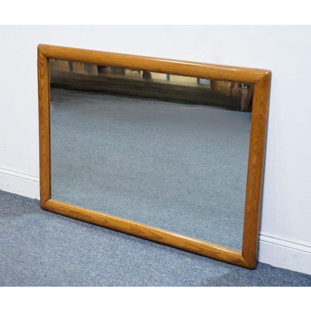 American Link Taylor Countryside Collection Solid Oak Early American Rustic 46" Mirror 6602 For Sale - Image 3 of 6