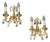 19th Century Louis XVI Wall Sconces in Gilt Bronze & Crystal, 1880s, Set of 2 For Sale