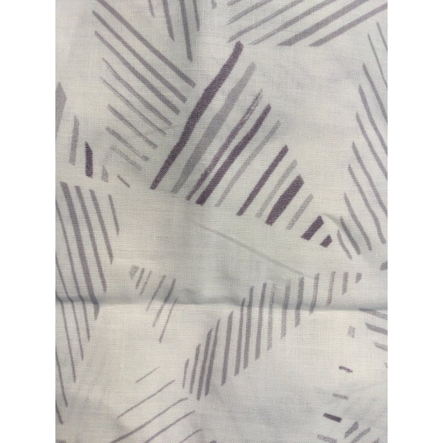 Light Weight Linen Fabric by Rebecca Atwood “mixed Strip”- 1.3/4 Yard Piece For Sale - Image 4 of 4
