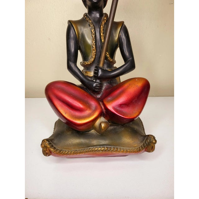 1950s 1950 Genie Lamp With Original Shade For Sale - Image 5 of 10