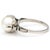 Contemporary 14KW Mid Century Cultured Akoya Pearl Ring, size 6.25 For Sale - Image 3 of 5