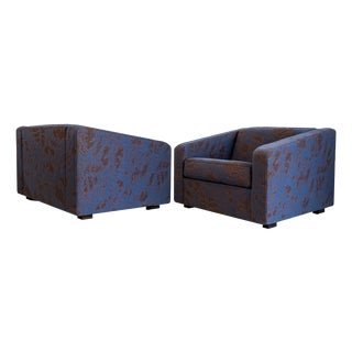 Vintage Geometric Armchairs from ZFM, Poland, 1970s, Set of 2 For Sale
