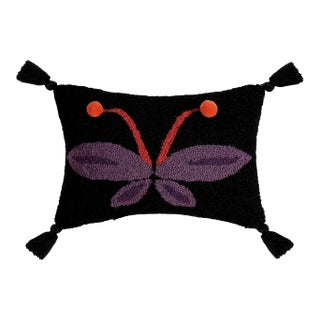 Metamorphosis Hook Pillow With Tassels, 12" x 16" For Sale
